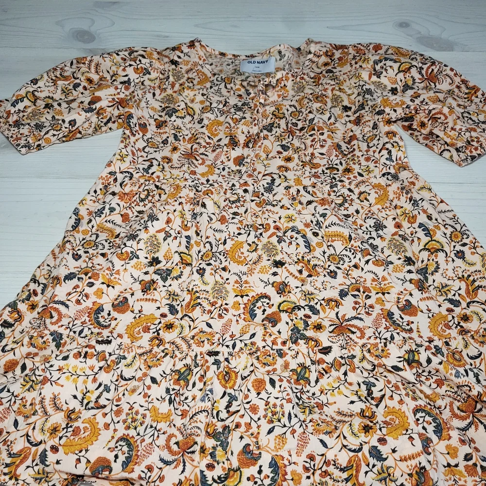 Old Navy Girl's Ditsy Floral Dress Cotton BOHO Western Coastal Cowgirl.